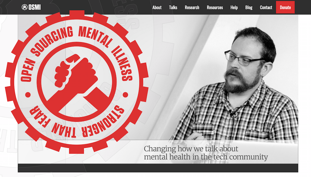 Banner for OSMI, Open Sourcing Mental Illness